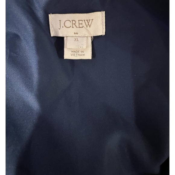 J Crew Quilted Full Zip Puffer Vest Size Medium Womens Dark Navy Blue Outdoor XL - Picture 3 of 4